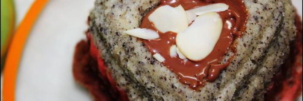 Кексики трехцветные из микроволновки