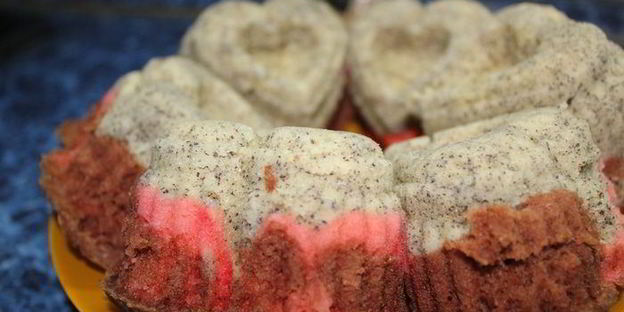 кексики трехцветные из микроволновки