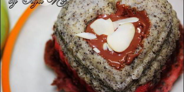 кексики трехцветные из микроволновки