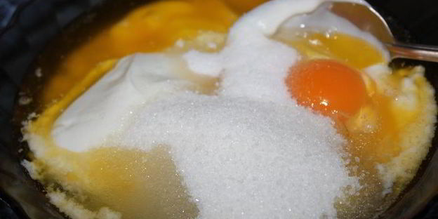 кексики трехцветные из микроволновки