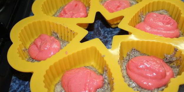 кексики трехцветные из микроволновки