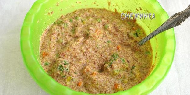 кексы из куриных сердечек с овощами