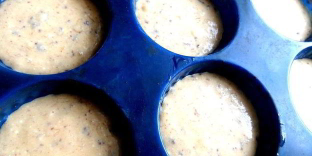 кексы-маннички с творогом и бананом