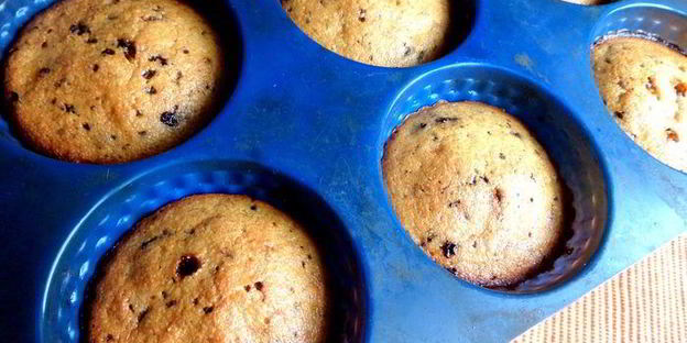 кексы-маннички с творогом и бананом