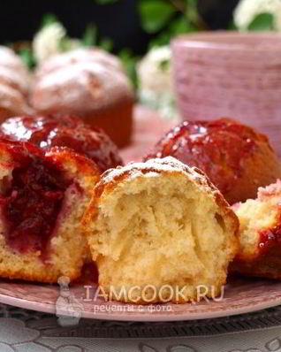 Кексы на молоке в силиконовых формочках