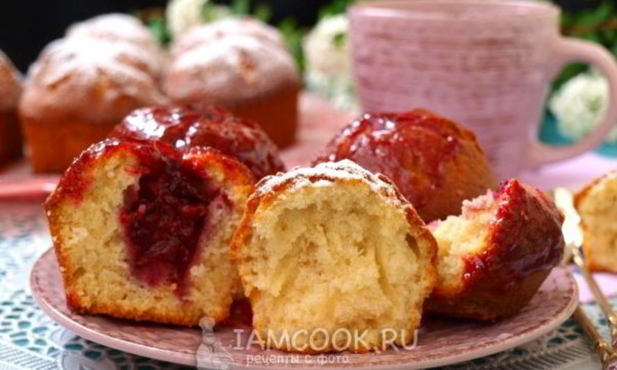 Рецепт кексов на молоке в силиконовых формочках