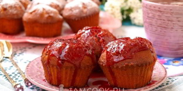 кексы на молоке в силиконовых формочках