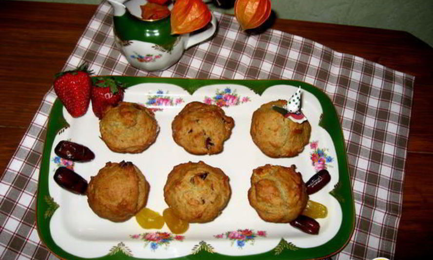 Рецепт кексов постных из авокадо с финиками