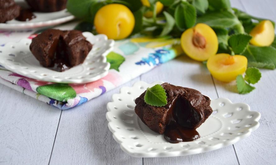 Рецепт кексов с жидкой начинкой