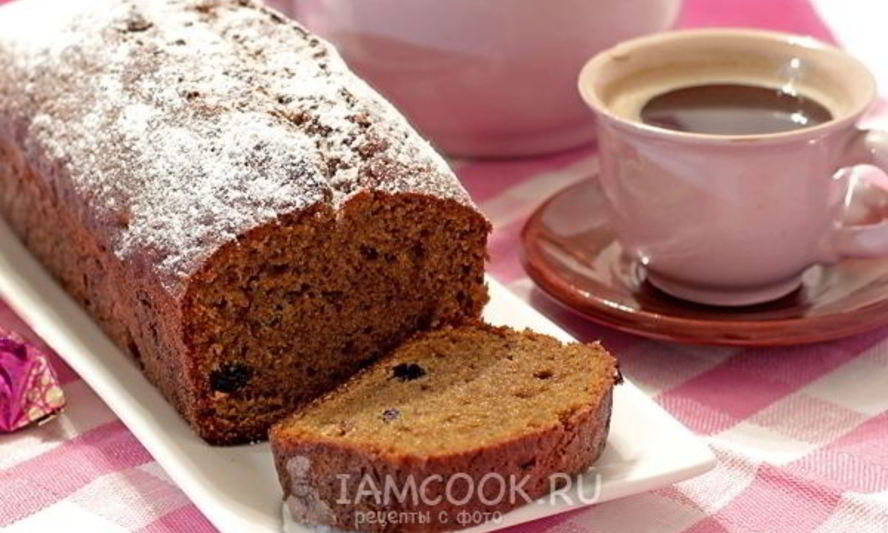 Рецепт кофейного кекса с изюмом