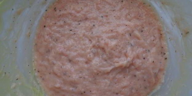 куриный кекс-суфле с прослойкой