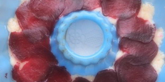 куриный кекс-суфле с прослойкой