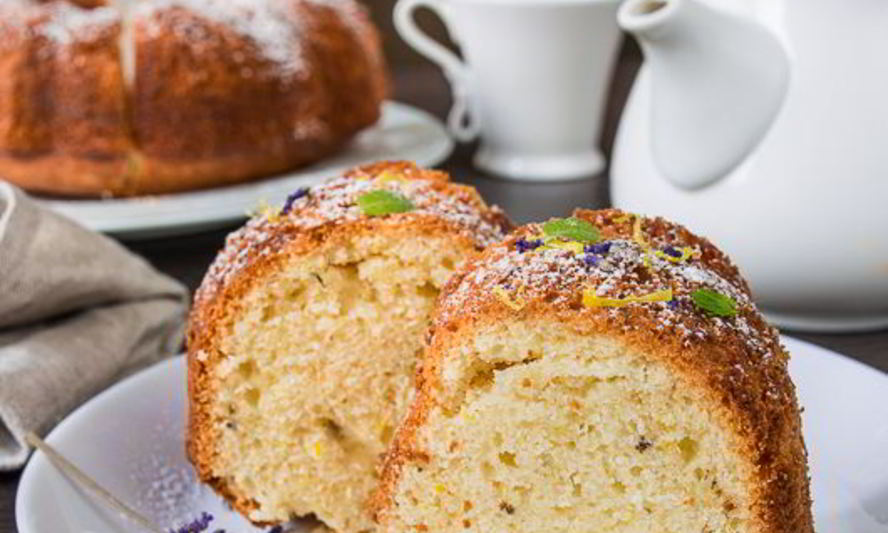 Рецепт лимонно-лавандового кекс