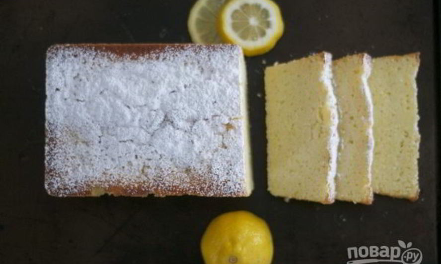 Рецепт лимонно-творожного кекс