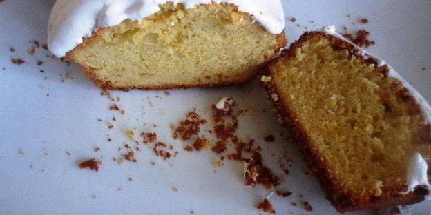 лимонный кекс в лимонной глазури