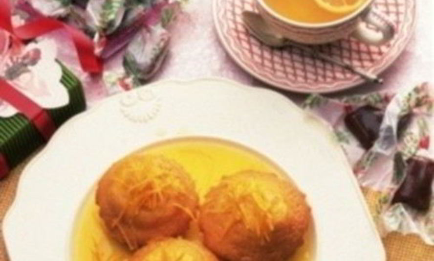 Рецепт лимонных кексов в лимонном сиропе с базиликом