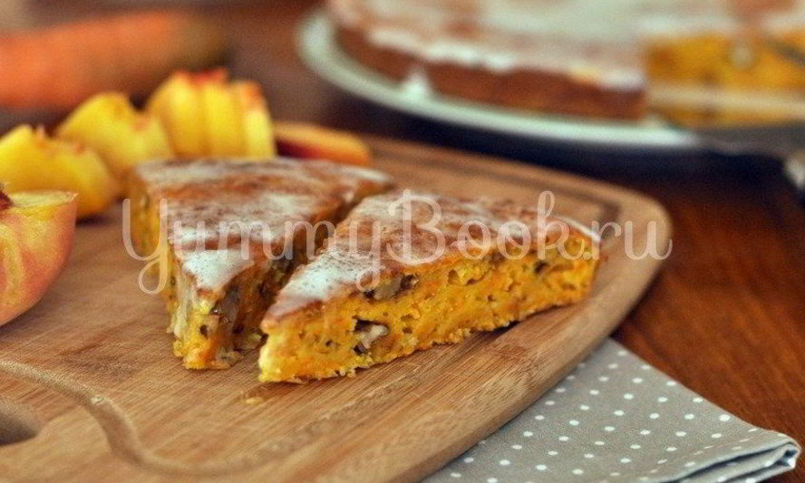 Рецепт морковного кекса с орехами