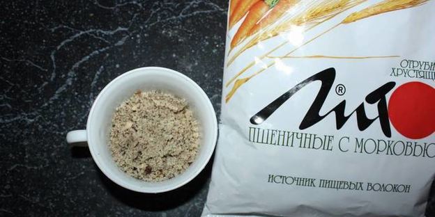 морковный кекс с отрубями