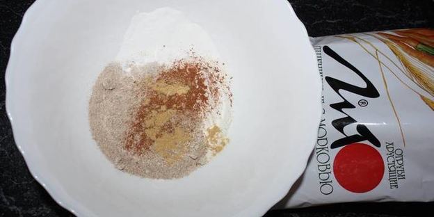 морковный кекс с отрубями