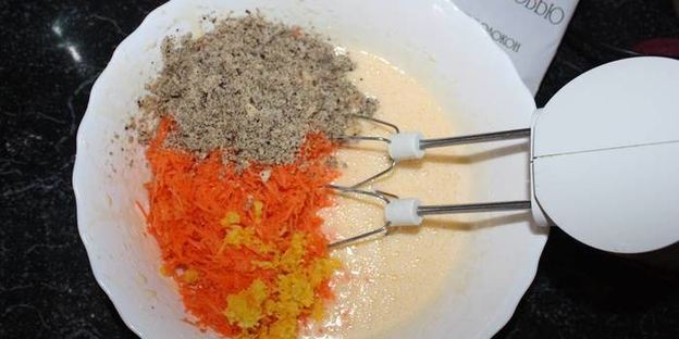 морковный кекс с отрубями