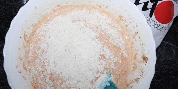 морковный кекс с отрубями