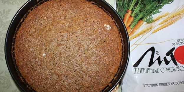 морковный кекс с отрубями