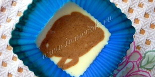 мраморные кексы на сгущенном молоке