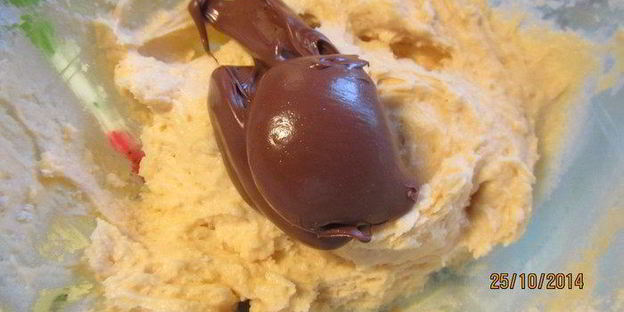 немецкий мраморный кекс с шоколадной пастой