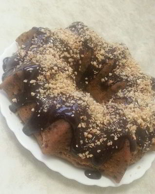 Ореховый кекс из цельнозерновой муки 9 минут