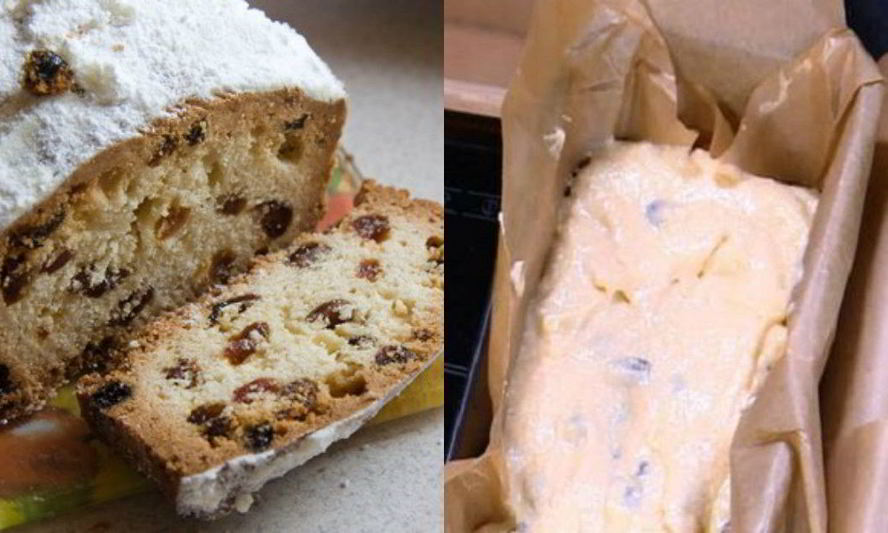 Рецепт песочного кекса с изюмом