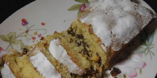 песочный кекс с изюмом