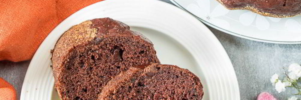 Шоколадно-банановый кекс