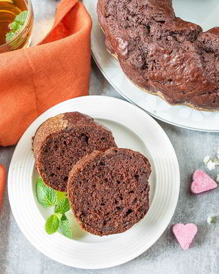 Шоколадно-банановый кекс