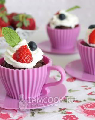 Шоколадно-кофейные капкейки