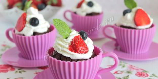 шоколадно-кофейные капкейки