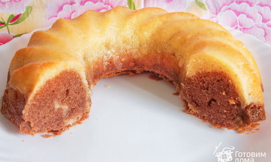 Рецепт шоколадна-лимонного влажный кекс