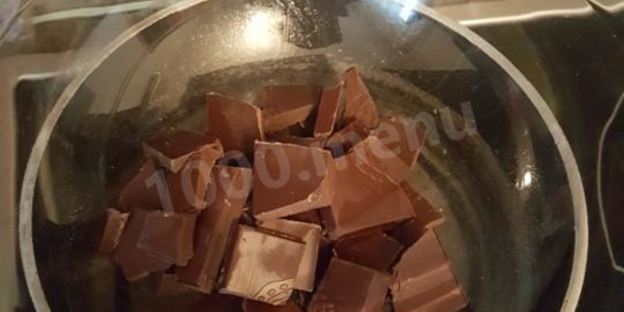 шоколадный фондан 2 шоколада