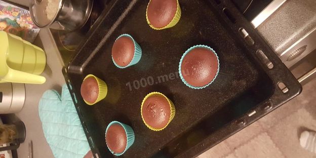 шоколадный фондан 2 шоколада