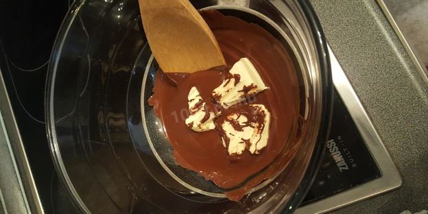 шоколадный фондан 2 шоколада