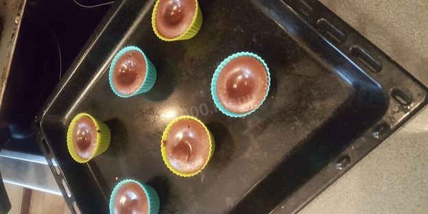 шоколадный фондан 2 шоколада