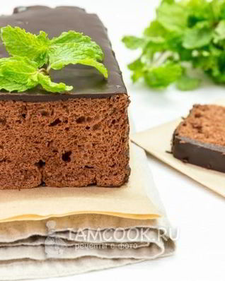 Шоколадный кекс на белках