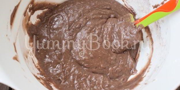 шоколадный кекс с грушами