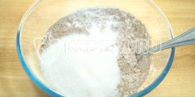 шоколадный постный кекс