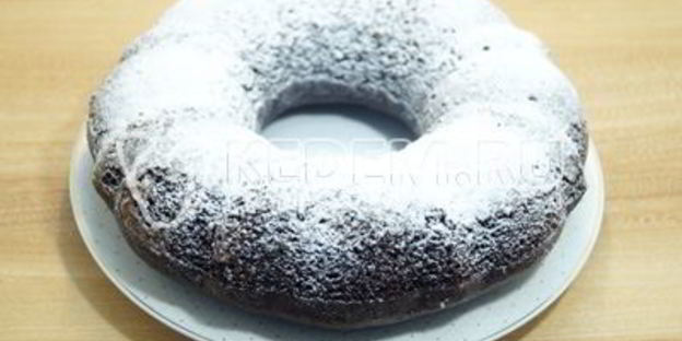 шоколадный постный кекс