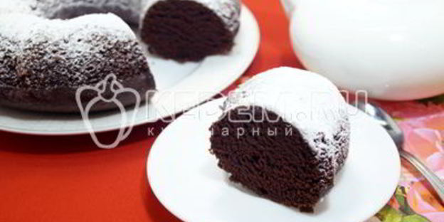 шоколадный постный кекс