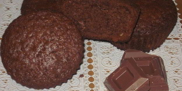 шоколадные кексы с апельсиновыми цукатами