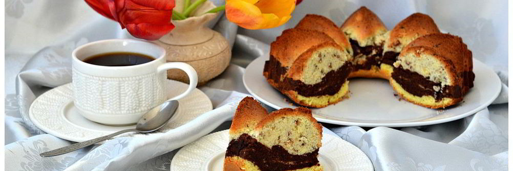 Трехцветный кекс