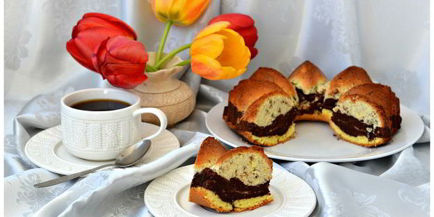 трехцветный кекс