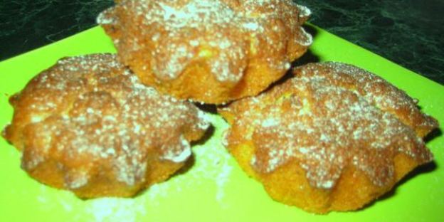 творожные кексы с бананами и киви