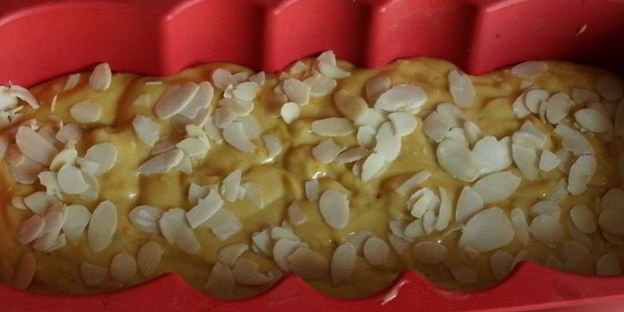 тыквенный кекс с ликером и миндалем